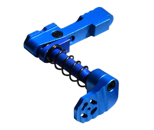 Presma Inc AR-15 Ambidextrous Extended Modular Magazine Release & Catch Button, Dark Blue
