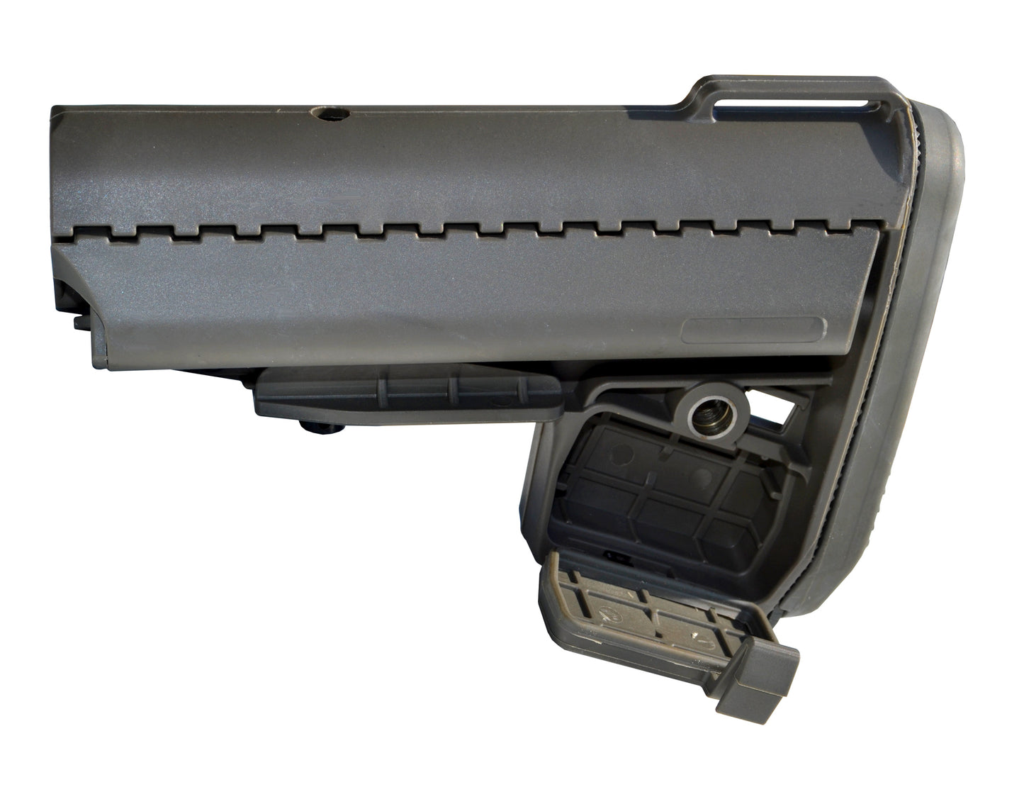 OD Green Buttstock with Recoil Pad and 2 Sided Storage, fits AR Mil Spec Adjustable Buffer Tubes