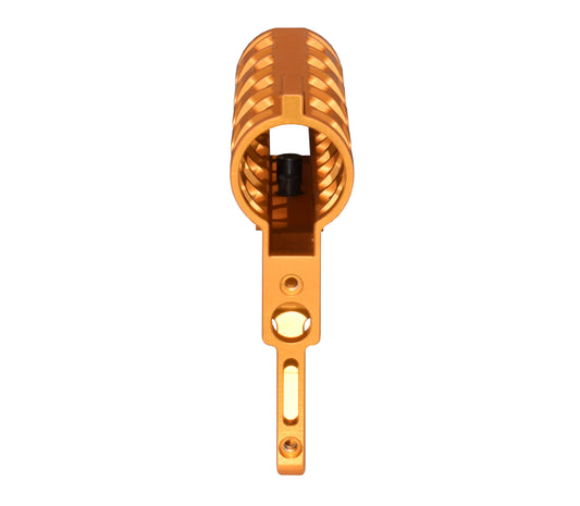 Presma Skeletonized AR Pistol Fixed Stock for 6 Position Mil Spec Tubes, Orange.