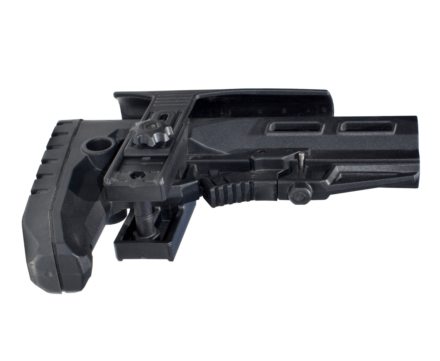 Enhanced Polymer Mil-Spec Buttstock, with Adjustable Cheek Rest and Rubber Pad