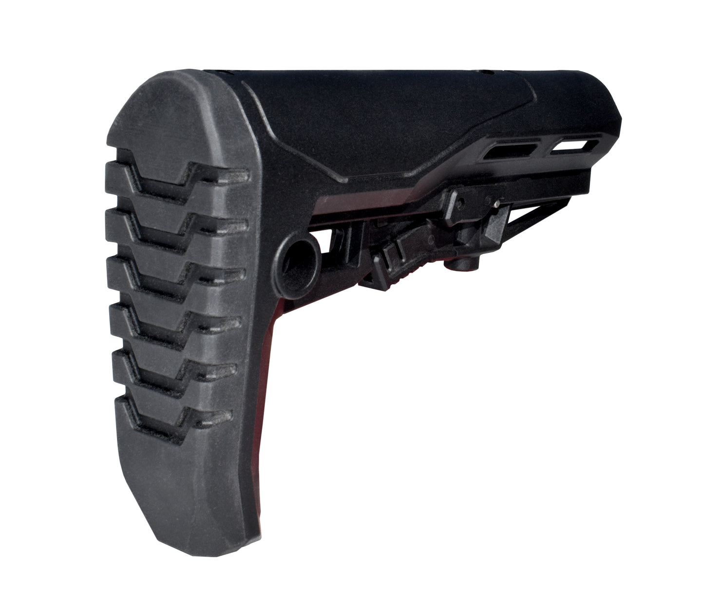 Enhanced Polymer Mil-Spec Buttstock with Thick Rubber Shoulder Pad