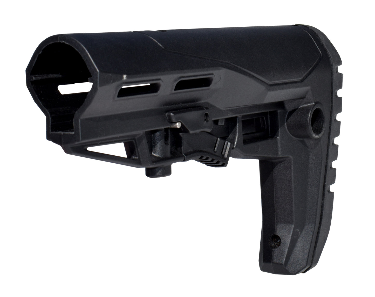 Enhanced Polymer Mil-Spec Buttstock with Thick Rubber Shoulder Pad