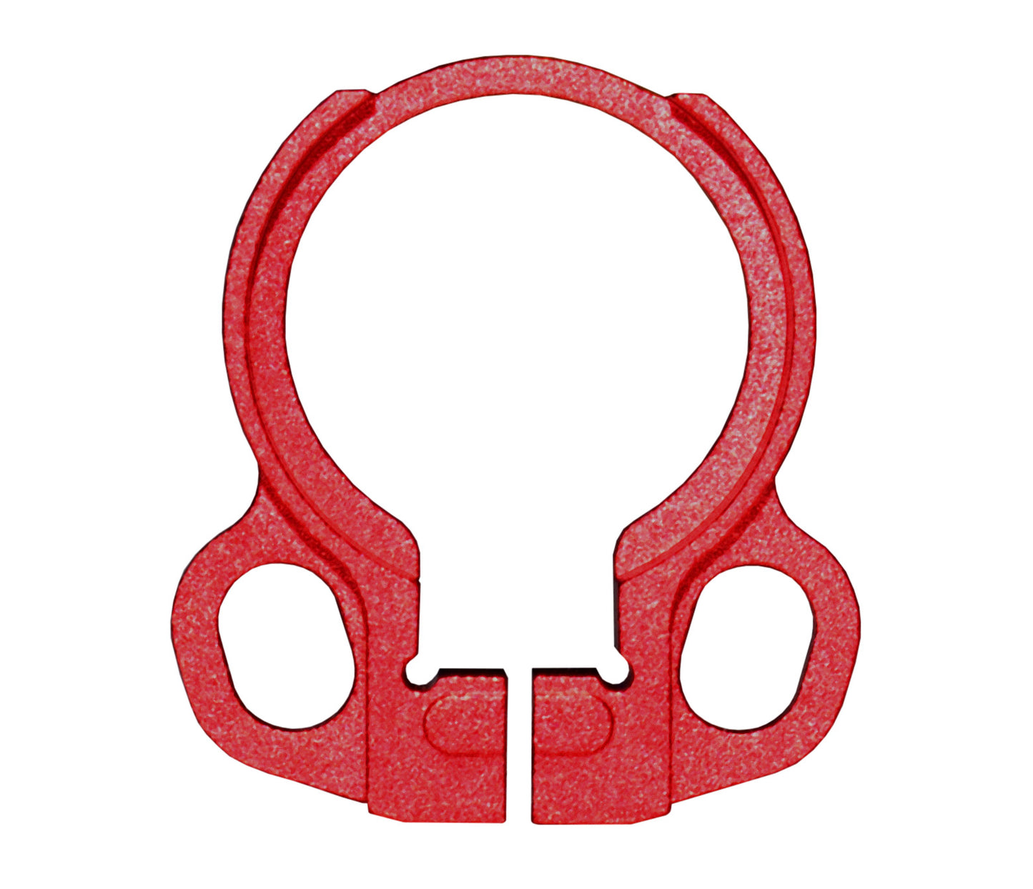 Receiver End Plate with Dual Clip Type Sling Adapter - Red