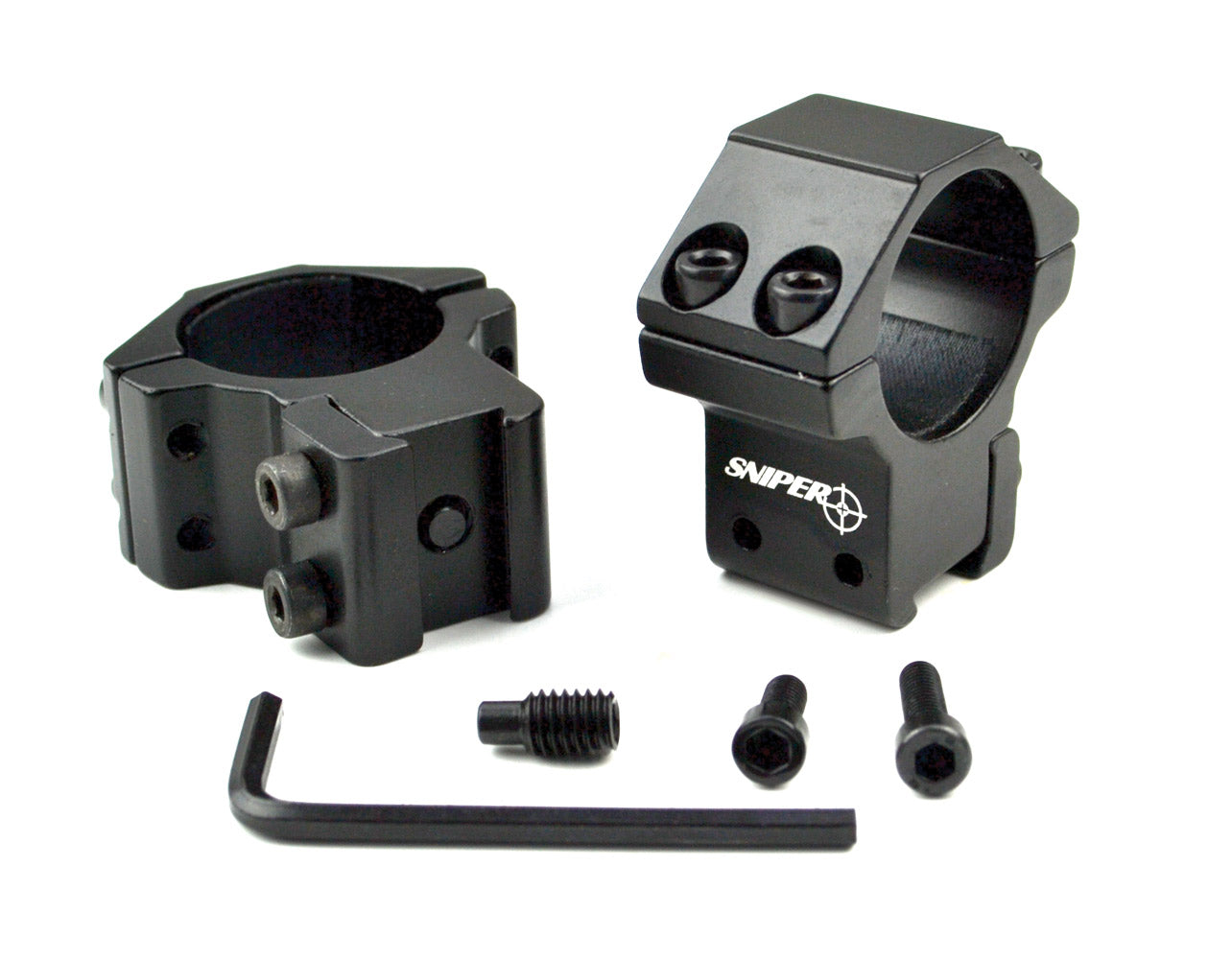Medium Profile 1” Scope Rings for Dovetail System