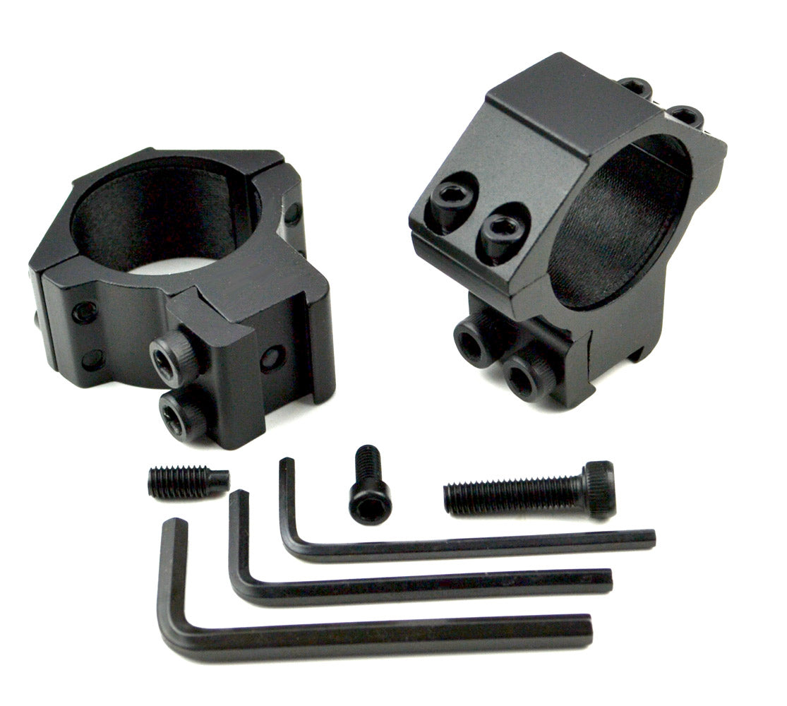 Medium Profile 30mm Scope Rings for Dovetail System