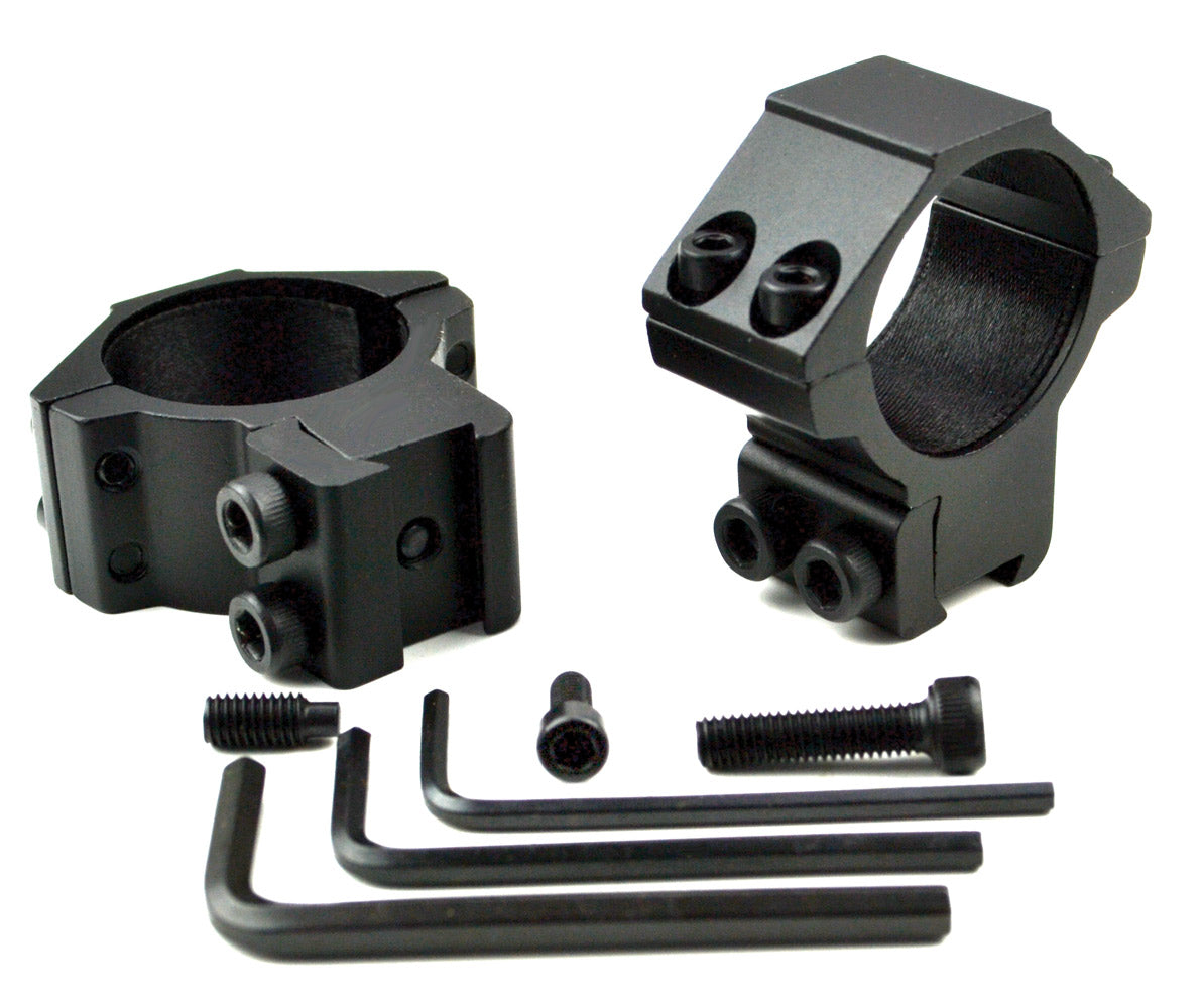 Medium Profile 30mm Scope Rings for Dovetail System