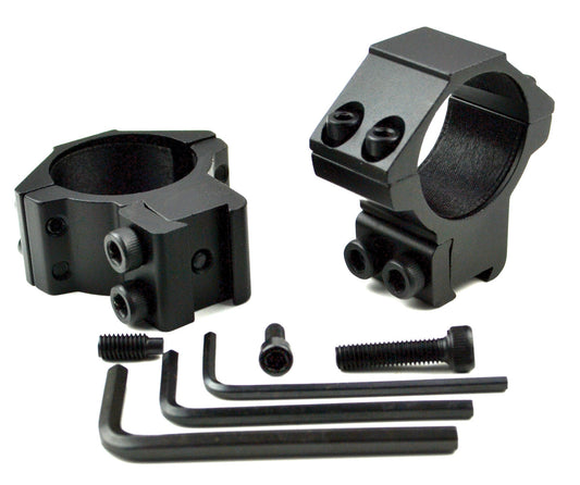 Medium Profile 30mm Scope Rings for Dovetail System