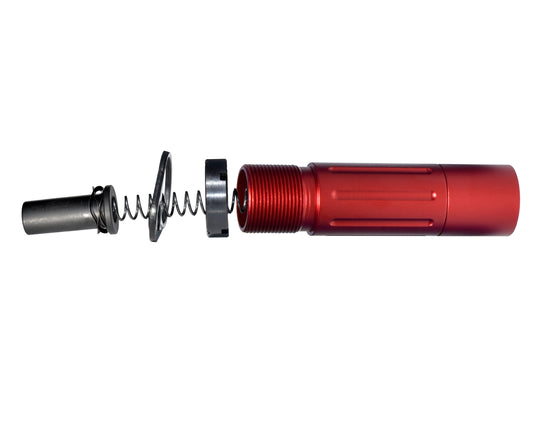 AR Pistol 3.5" Short Buffer Tube System, Red
