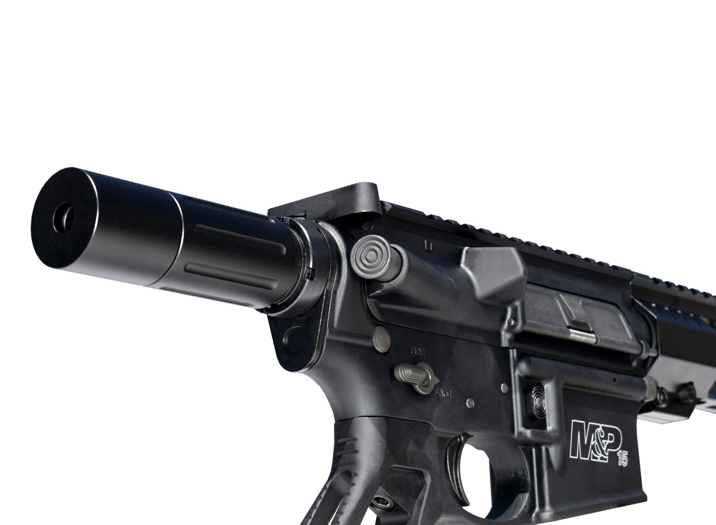 AR Pistol 3.5" Short Buffer Tube System, Silver