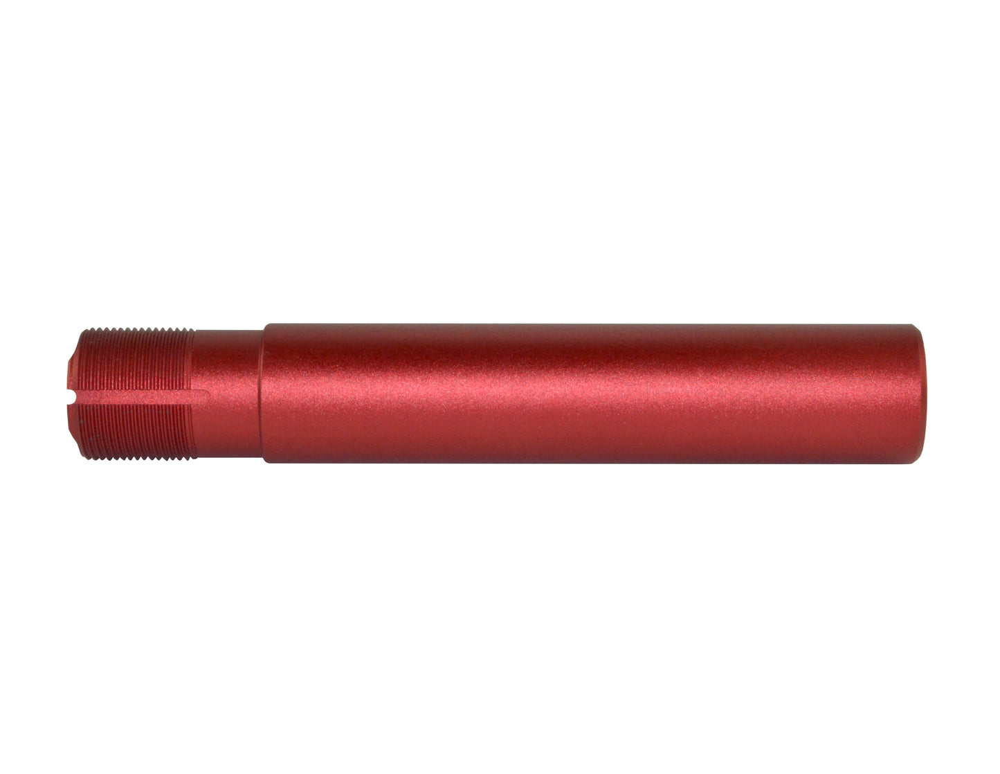 Presma Inc Pistol Length 7.3" Buffer Tube, 1.25" diameter, Matte Red. Machined and Anodized in the USA