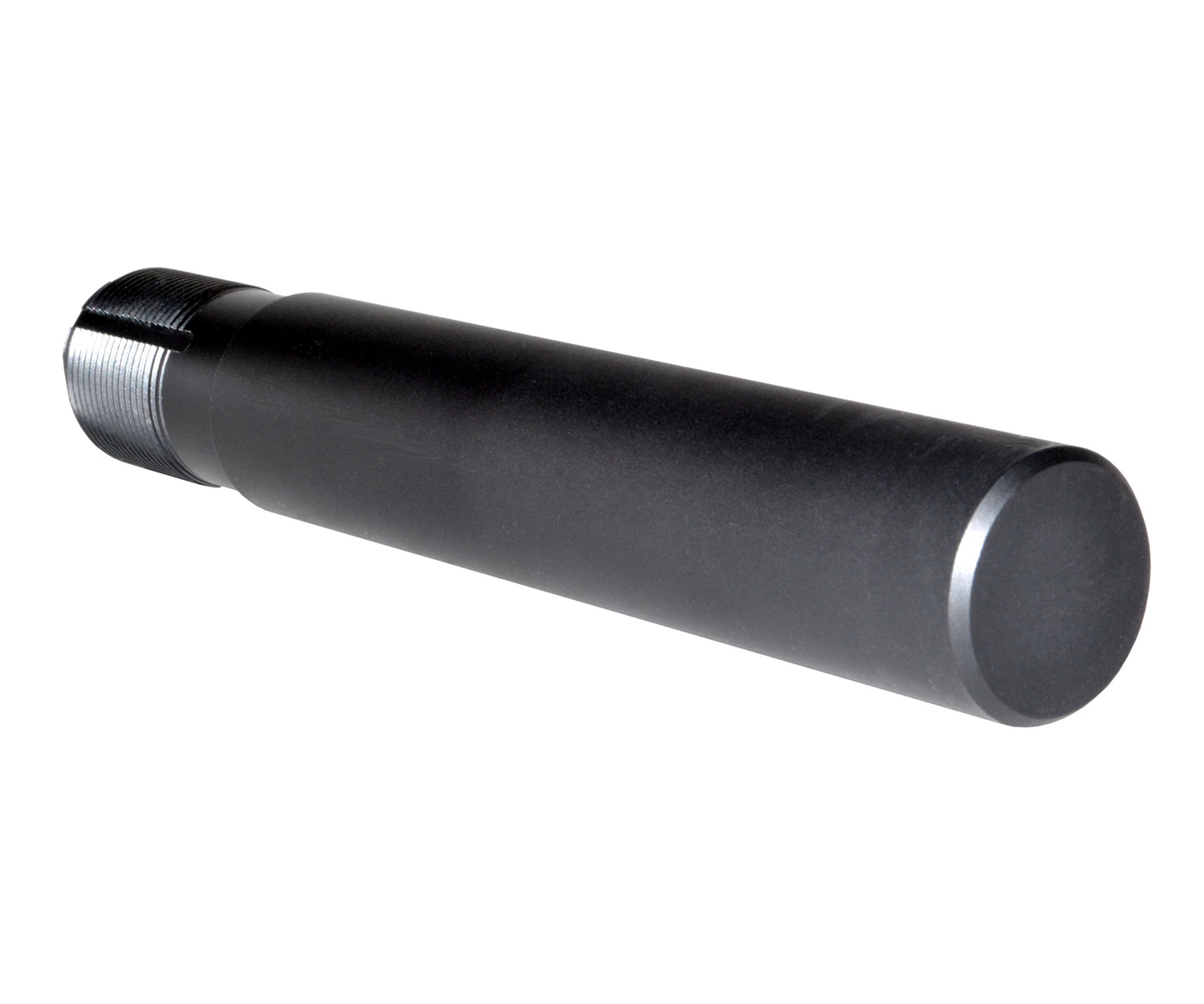 Presma Inc Pistol Length 7.3" Buffer Tube, 1.25" diameter, Black. Machined and Anodized in the USA
