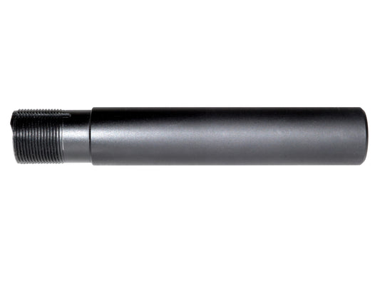 Presma Inc Pistol Length 7.3" Buffer Tube, 1.25" diameter, Black. Machined and Anodized in the USA