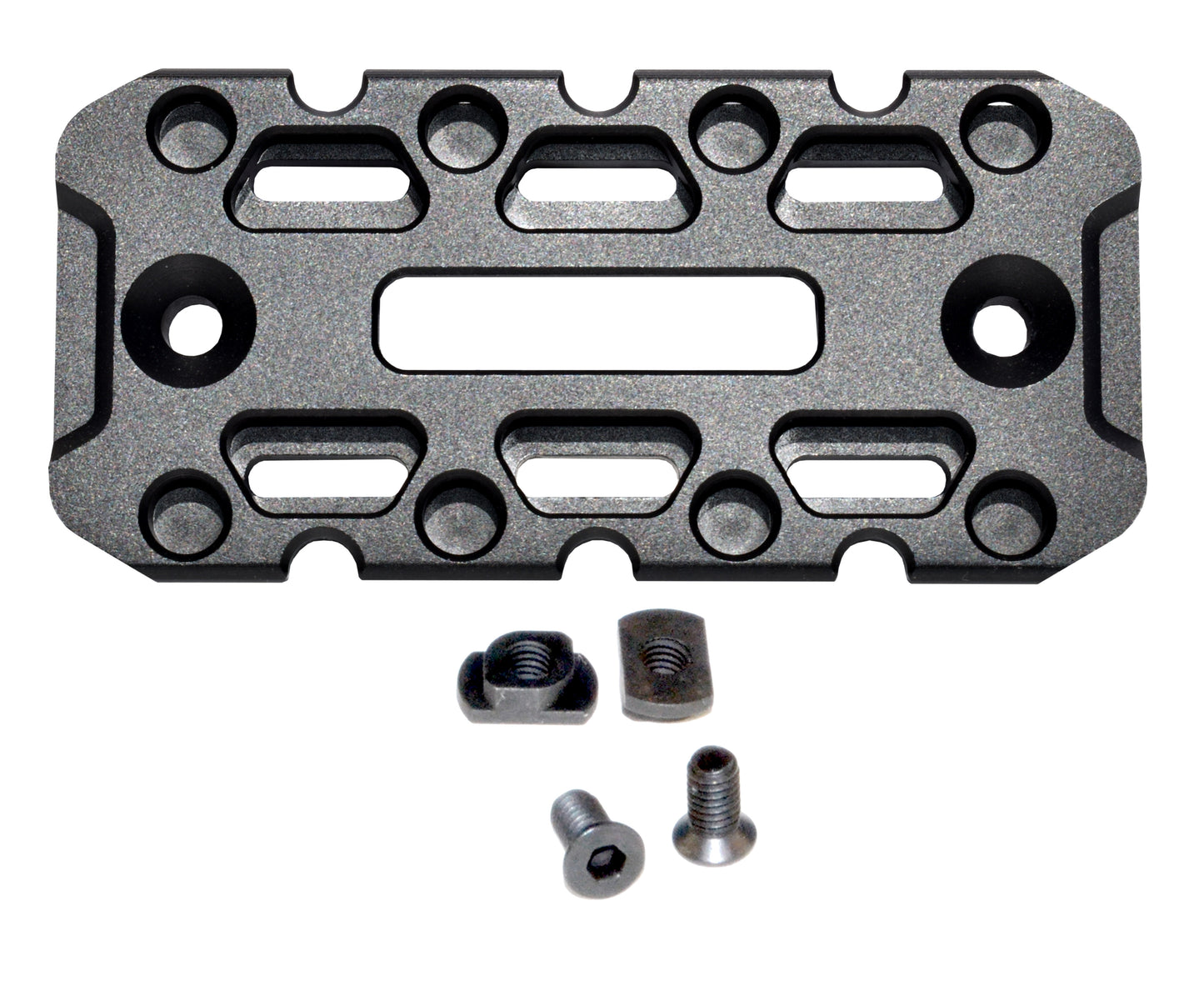M-LOK to ARCA rail adapter, adds Standard ARCA, R-LOCK, and MRAS QD Adaptors and Mounts, 80mm length