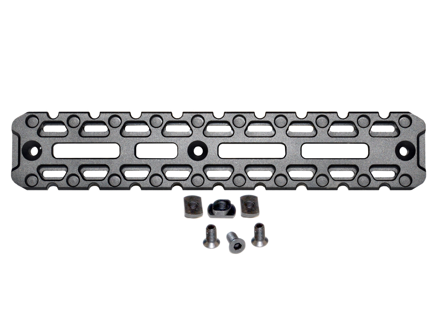 M-LOK to ARCA rail adapter, adds Standard ARCA, R-LOCK, and MRAS QD Adaptors and Mounts, 200mm length