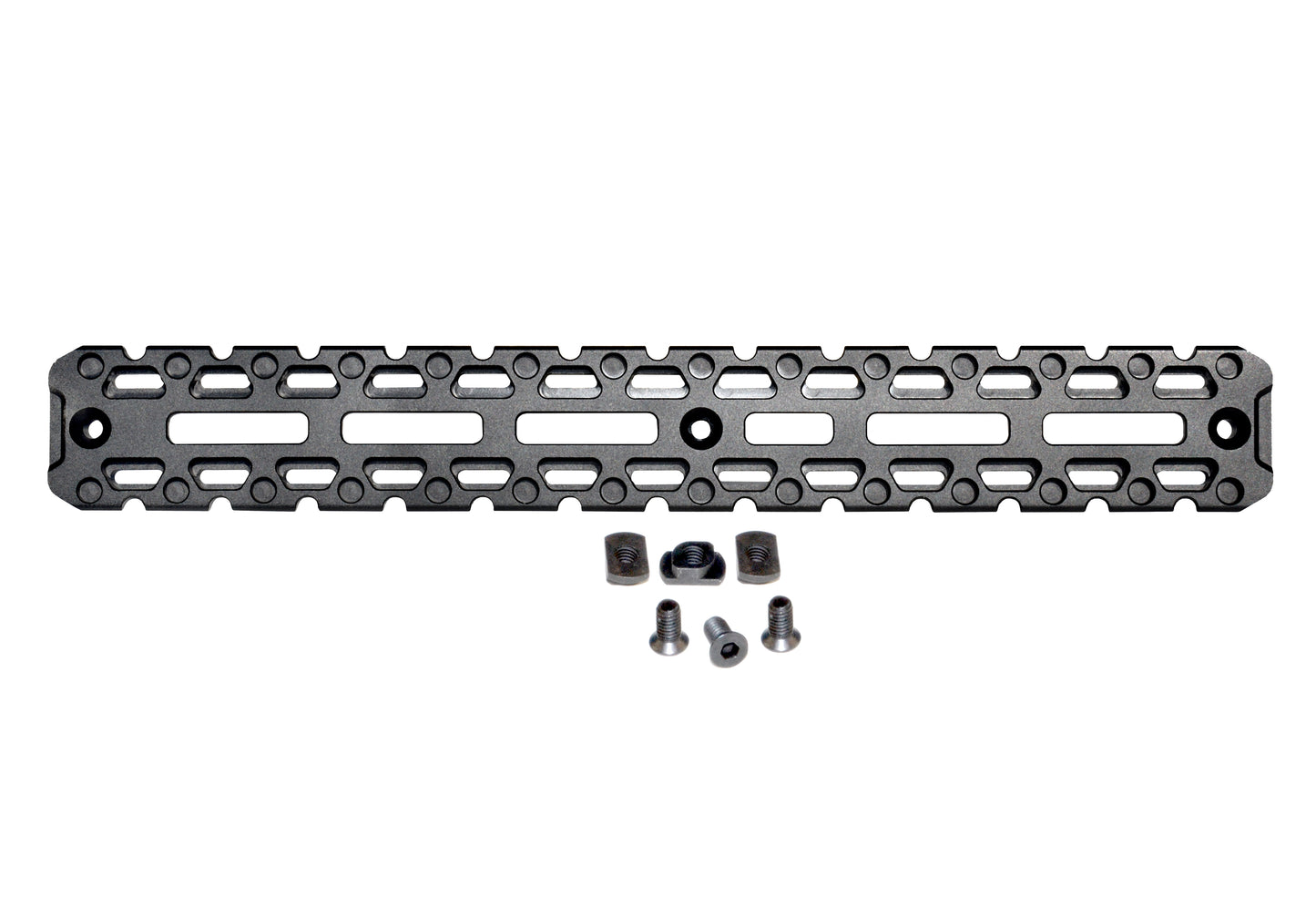 M-LOK to ARCA rail adapter, adds Standard ARCA, R-LOCK, and MRAS QD Adaptors and Mounts, 280mm length