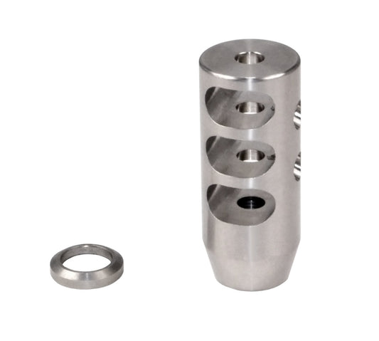 Muzzle Brake Recoil Compensator for AR-10 LR 308 5/8"x24 thread, Stainless Steel