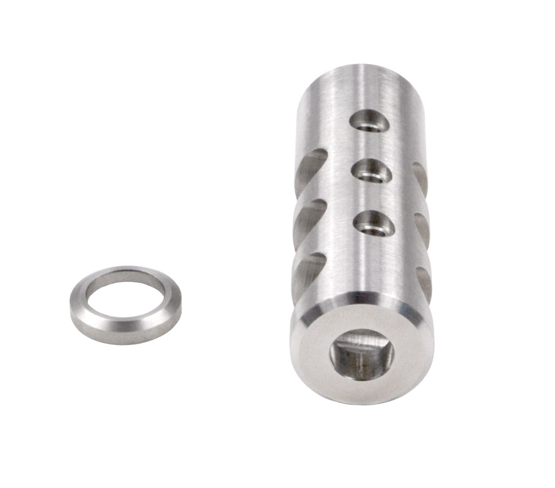 Muzzle Brake Recoil Compensator for AR-10 .LR 308, 5/8"x24 thread, Stainless Steel