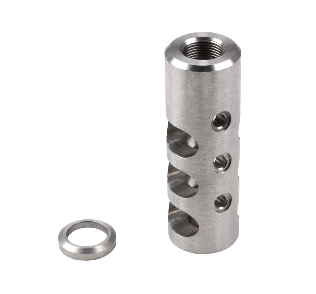 Muzzle Brake Recoil Compensator for AR-10 .LR 308, 5/8"x24 thread, Stainless Steel