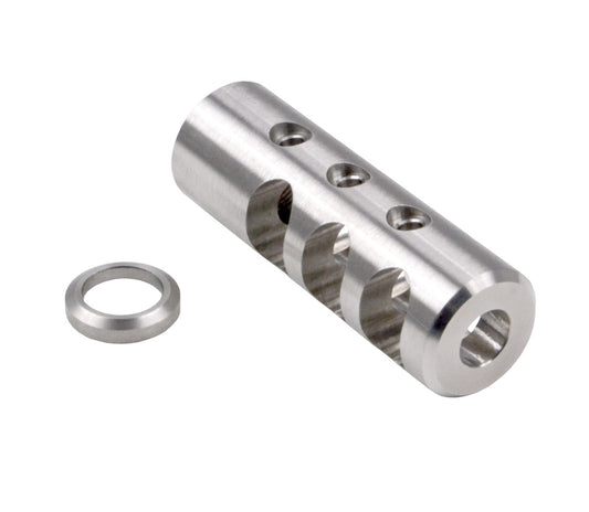 Muzzle Brake Recoil Compensator for AR-10 .LR 308, 5/8"x24 thread, Stainless Steel