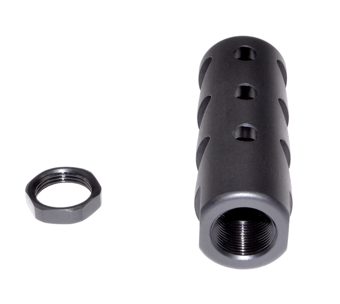 Muzzle Brake Recoil Compensator for AR-15 .223, 1/2"x28 thread, Steel with Black Phosphate finish