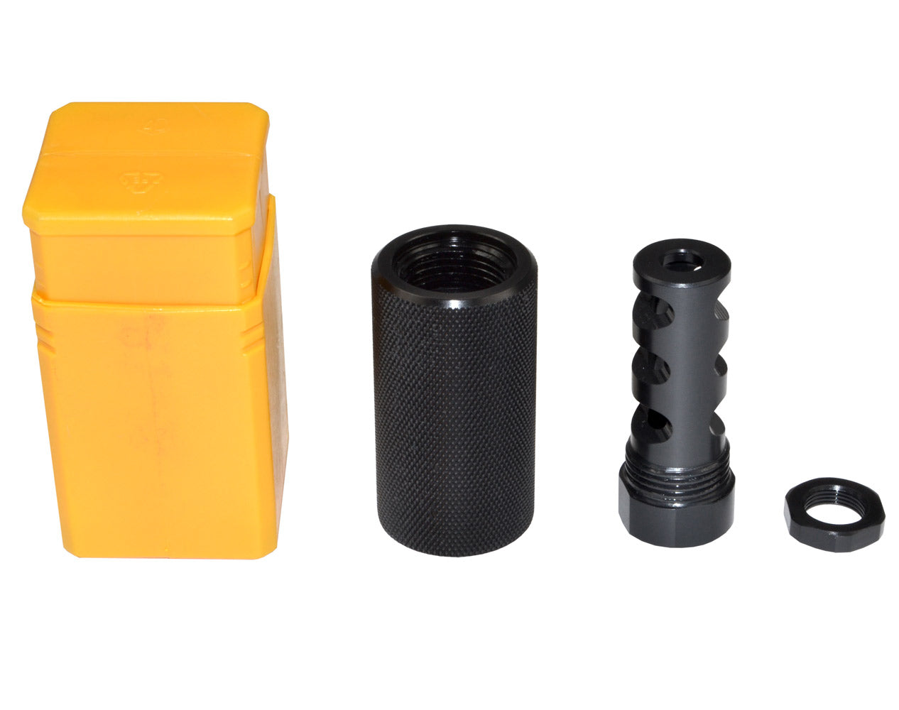 Steel Muzzle Brake with Sound Redirect for AR 10 .308/7.62 NATO, 5/8"x24 Thread, Steel with Black Phosphate finish
