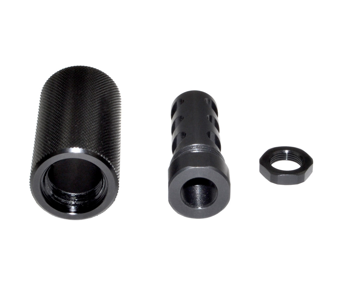 Steel Muzzle Brake with Sound Redirect for AR-15 .223, 1/2"x28 Thread, Steel with Black Phosphate finish