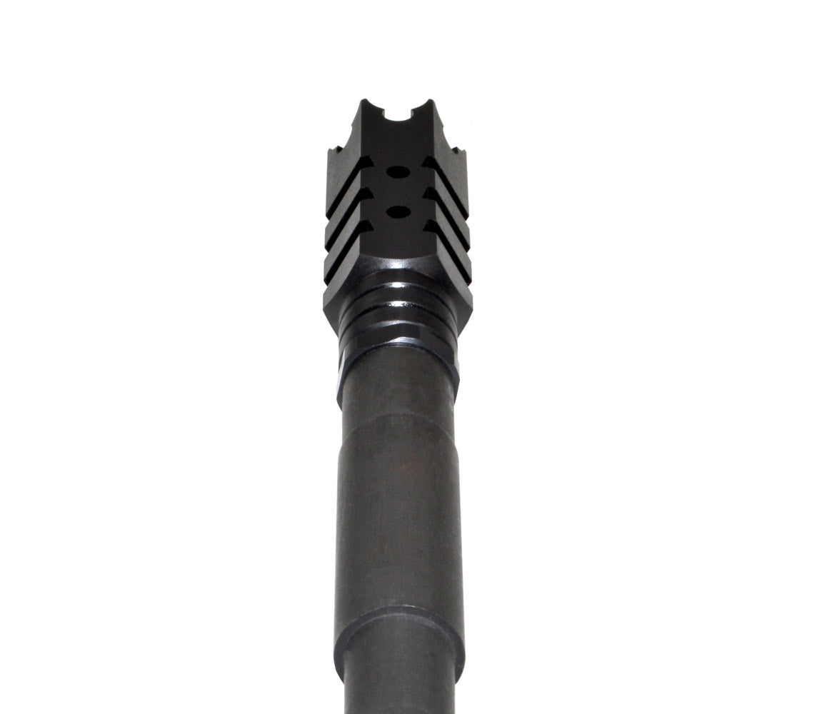 Tactical Competition Shark Muzzle Brake Recoil Compensator for .458 SOCOM .450 Bushmaster, 11/16"x24 thread, Steel with Black Phosphate finish