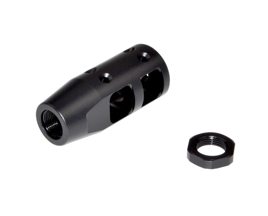 Competition Grade Muzzle Brake Recoil Compensator for 5/8″x24 .308/7.62 NATO, Steel with Black Phosphate finish