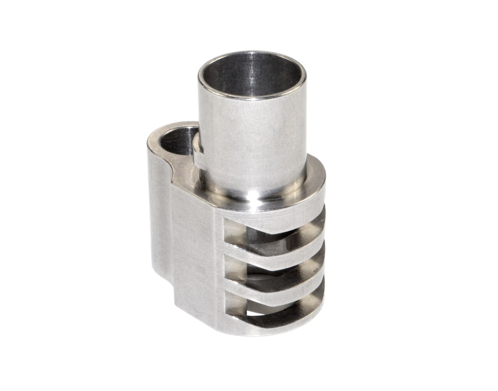 Muzzle Brake Recoil Compensator for 5" 1911 .45 ACP Handguns, Stainless Steel