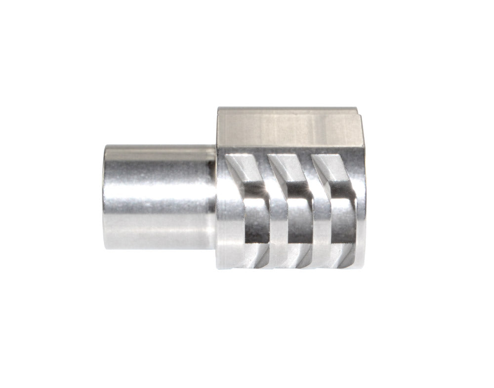 Muzzle Brake Recoil Compensator for 5" 1911 .45 ACP Handguns, Stainless Steel