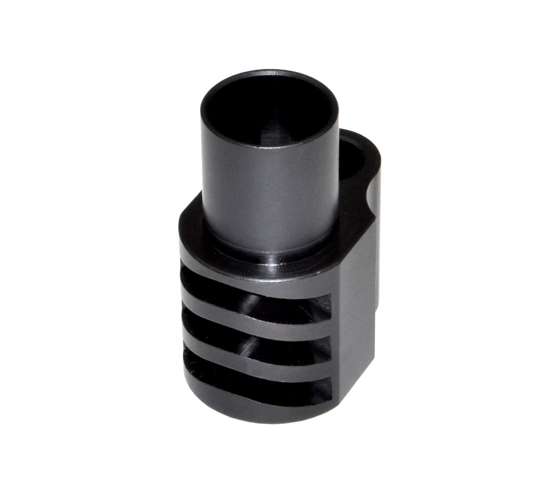 Muzzle Brake Recoil Compensator for 5" 1911 .45 ACP Handguns, Matte Black