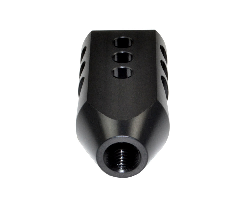 Competition Grade Tanker Muzzle Brake Recoil Compensator for .458 Socom or .450, 5/8"x32 thread, Steel with Black Phosphate finish