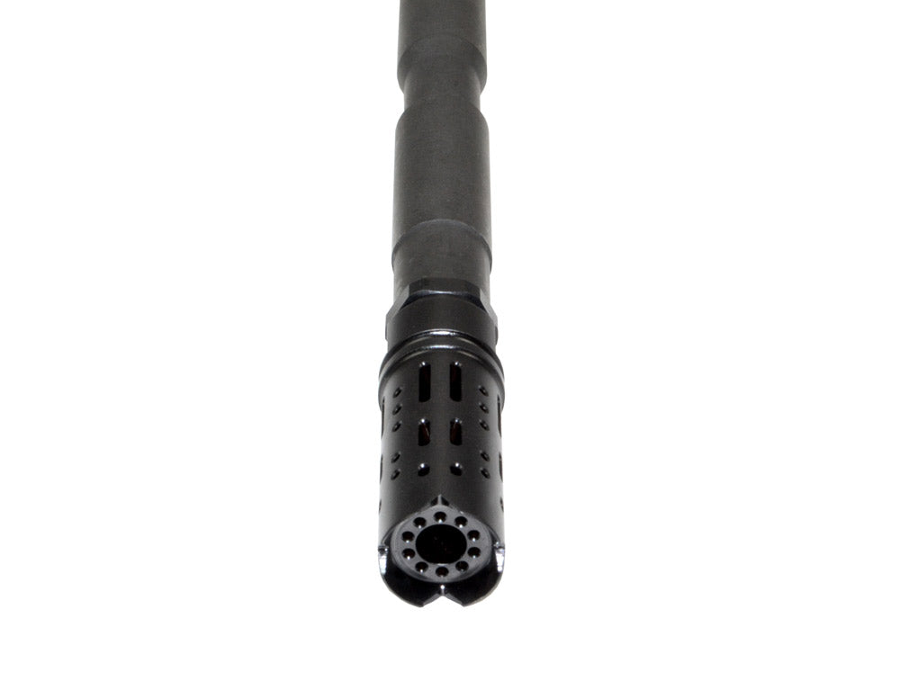 Muzzle Brake Recoil Compensator for AR-10 .308/7.62 NATO, 5/8"x24 thread, Black Steel