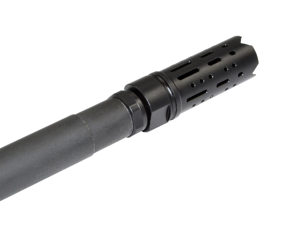 Muzzle Brake Recoil Compensator for AR-10 .308/7.62 NATO, 5/8"x24 thread, Black Steel