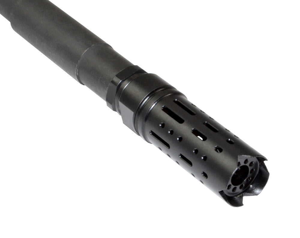 Muzzle Brake Recoil Compensator for AR-15 .223, 1/2"x28 thread, Black Steel