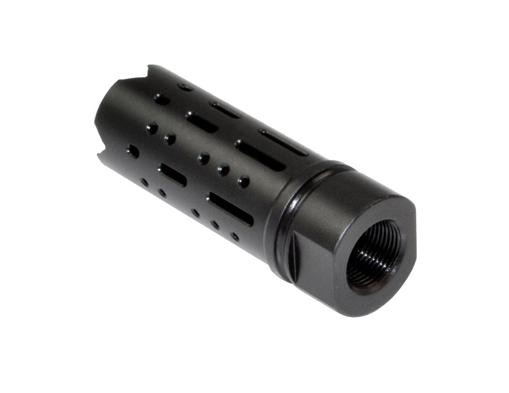 Muzzle Brake Recoil Compensator for AR-15 .223, 1/2"x28 thread, Black Steel