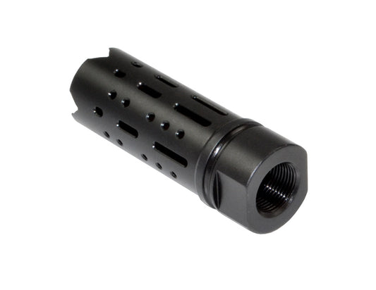 Muzzle Brake Recoil Compensator for AR-10 .308/7.62 NATO, 5/8"x24 thread, Black Steel