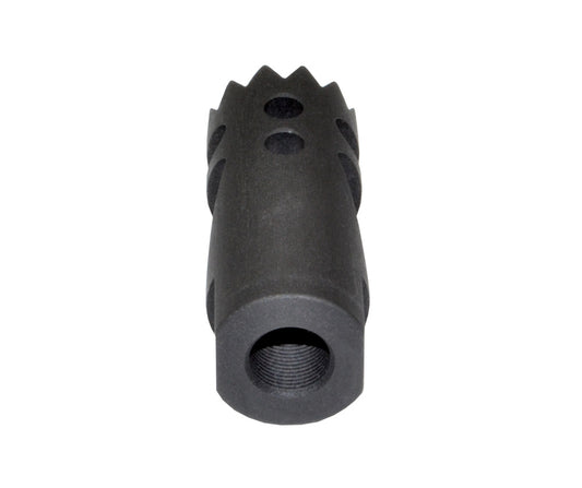 Steel Competition Grade Muzzle Brake Recoil Compensator for AR 10 .308/7.62 NATO, 5/8"x24 thread, Gunmetal Black