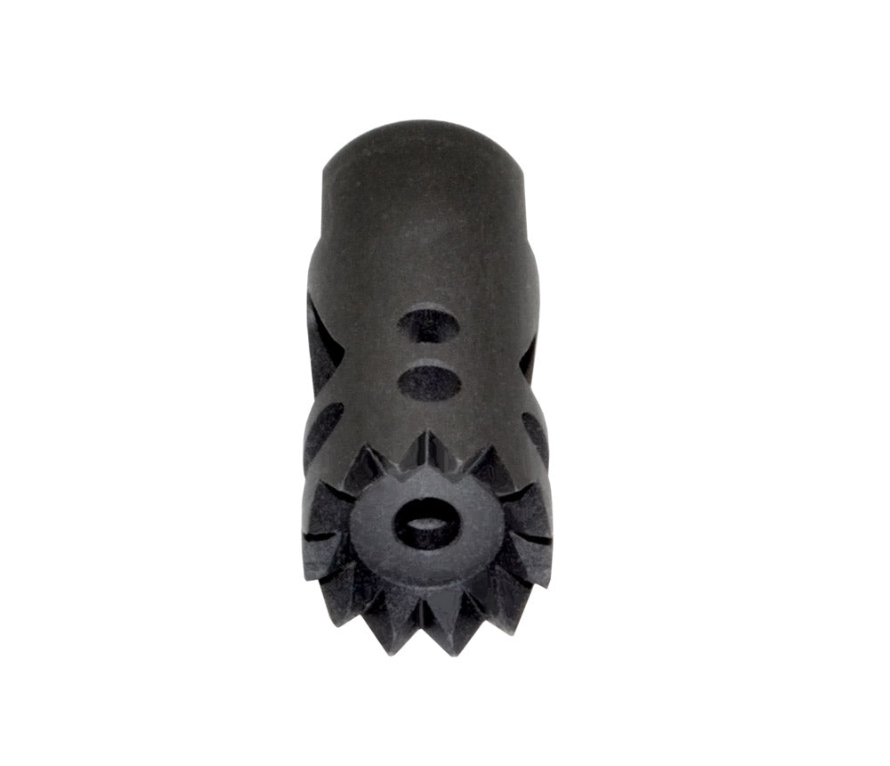 Steel Competition Grade Muzzle Brake Recoil Compensator for AR 10 .308/7.62 NATO, 5/8"x24 thread, Gunmetal Black