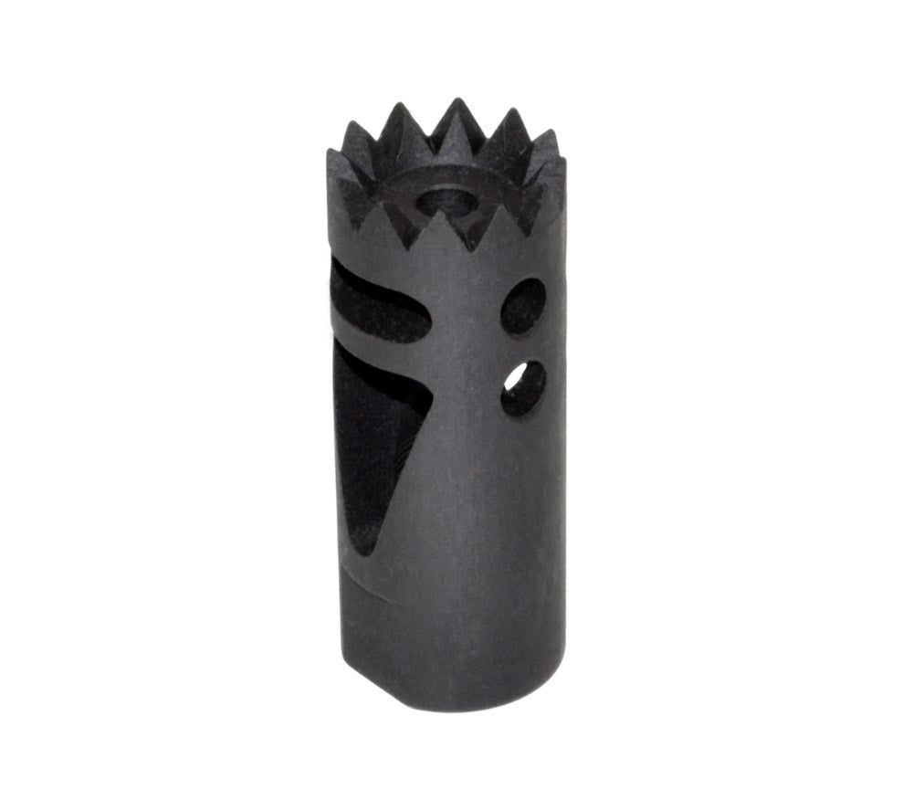 Steel Competition Grade Muzzle Brake Recoil Compensator for AR 10 .308/7.62 NATO, 5/8"x24 thread, Gunmetal Black