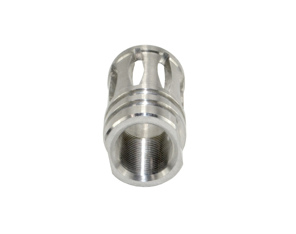 Bird Cage Type Muzzle Brake 1/2″x28 .223, Stainless Steel