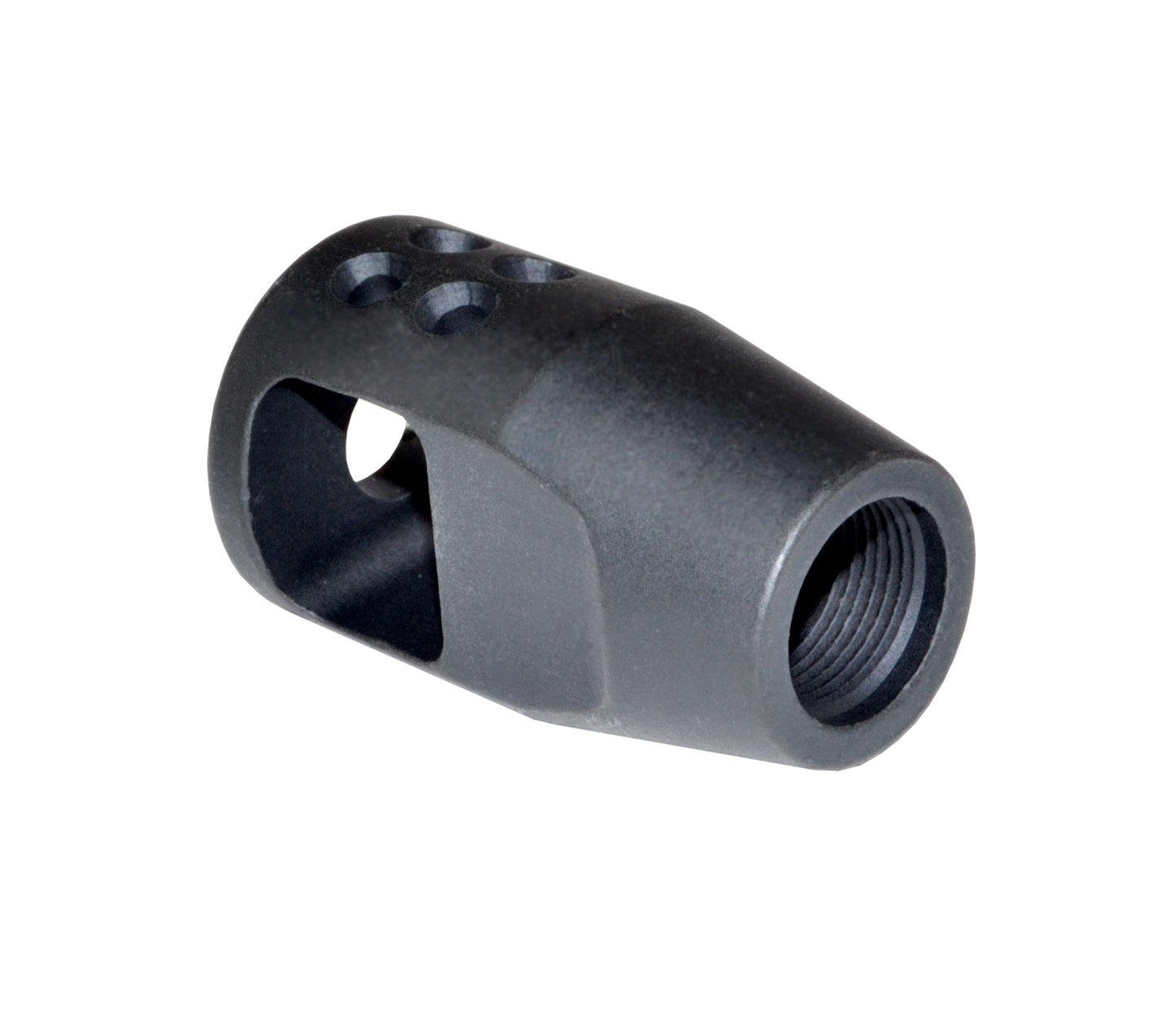 Steel muzzle brake 1/2″x28 .223/5.56 NATO, Black
