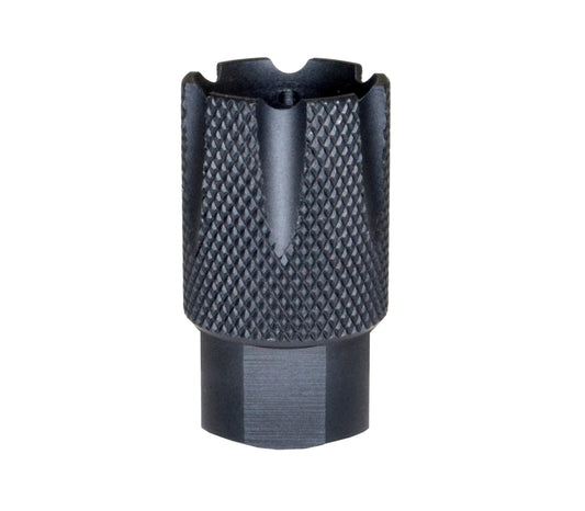 Steel muzzle brake 1/2″x28 .223/5.56 NATO, Black
