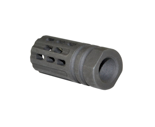 Steel muzzle brake 1/2″x28 .223/5.56 NATO, Gunmetal Grey
