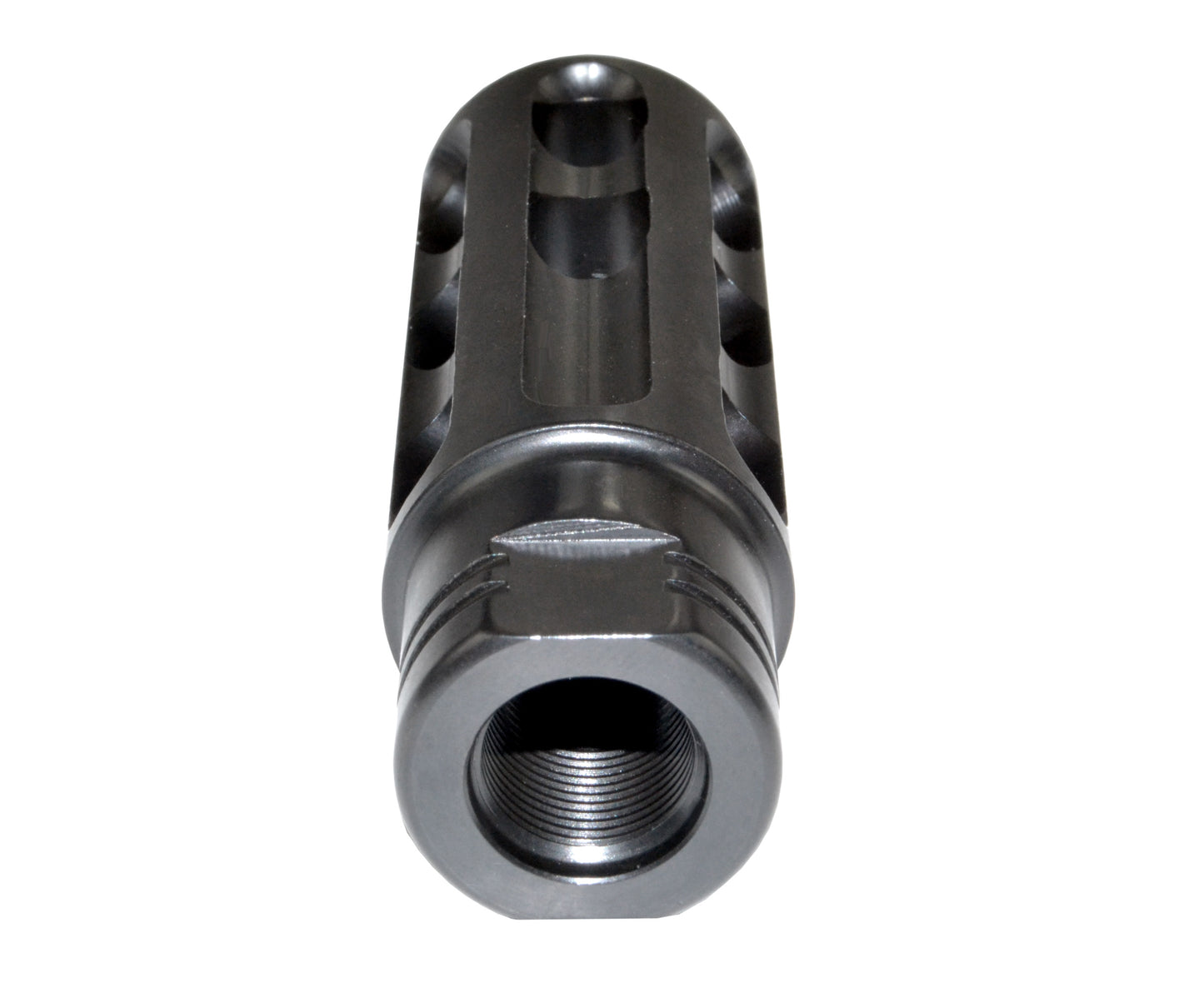Steel muzzle brake 1/2″x28 .223, Black