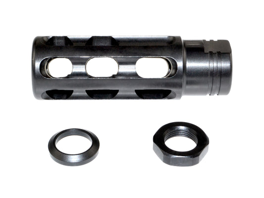 Steel muzzle brake 5/8″x24 .308/7.62 NATO, Black