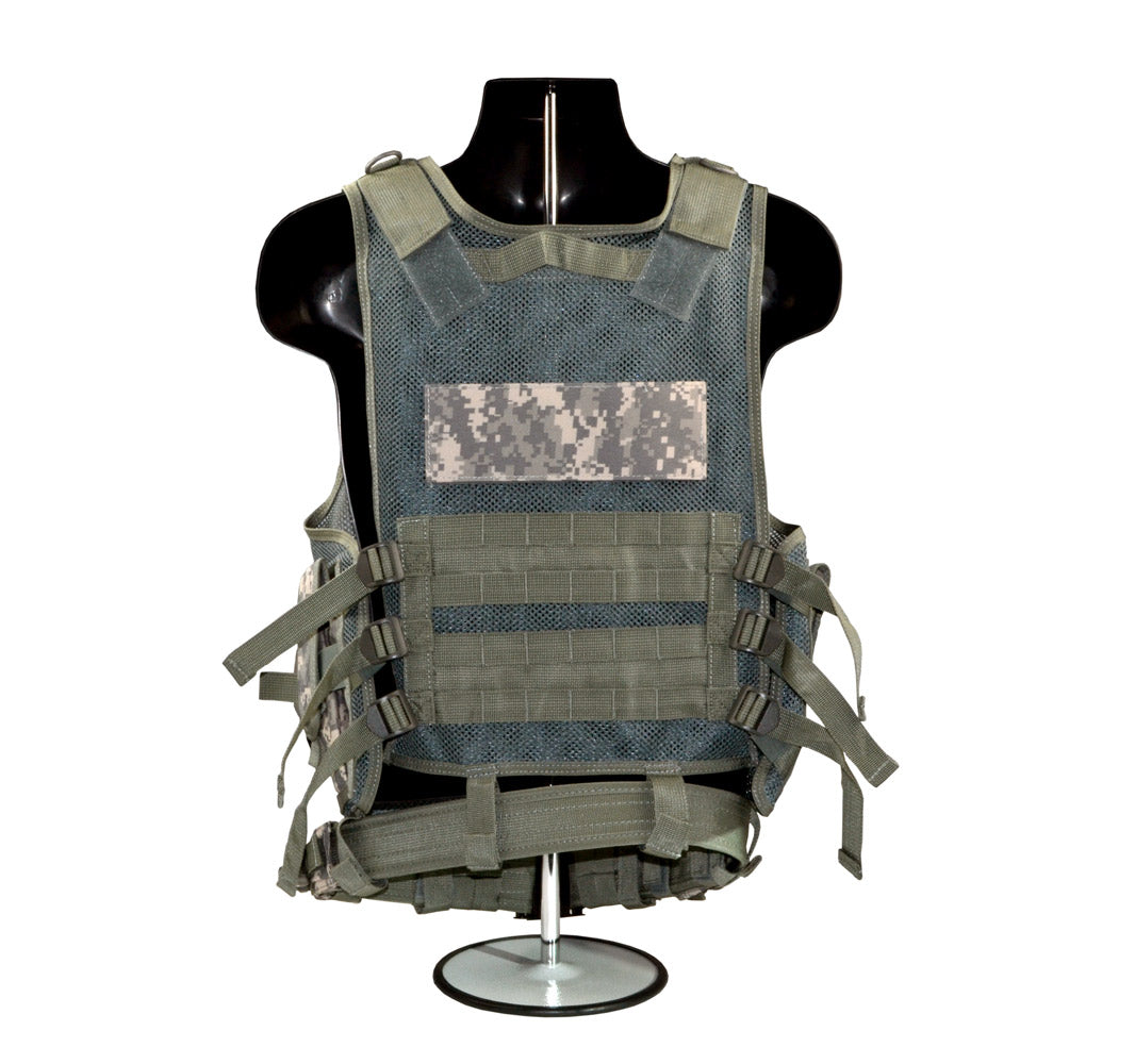 Badass Tactical Multi Function Vest, Dark Green Camoflauge