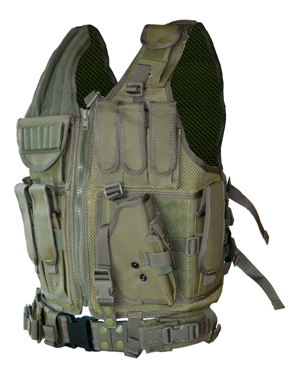 Badass Tactical Multi Function Vest, Dark Green