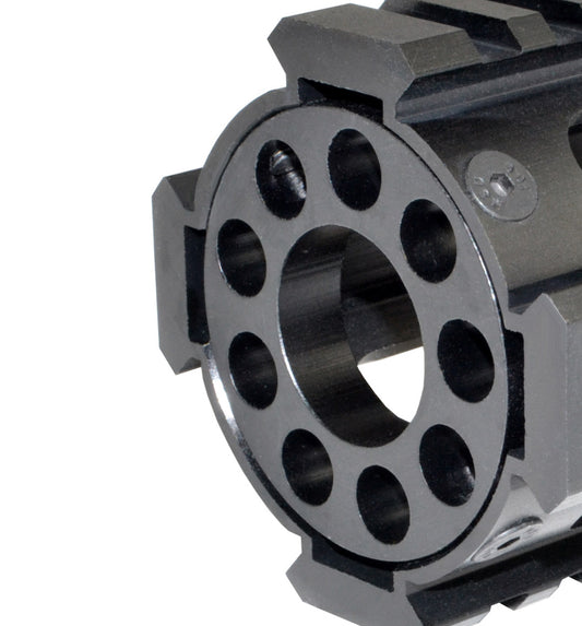 10" Mid Length Free Float Quad Rail Handguard for .223 and 5.56, with option end cap