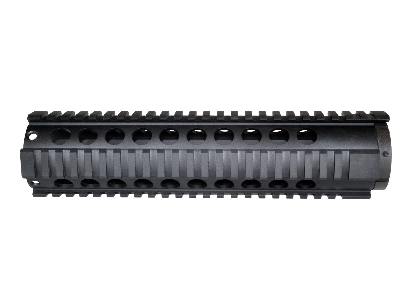 10" Mid Length Free Float Quad Rail Handguard for .223 and 5.56, with option end cap